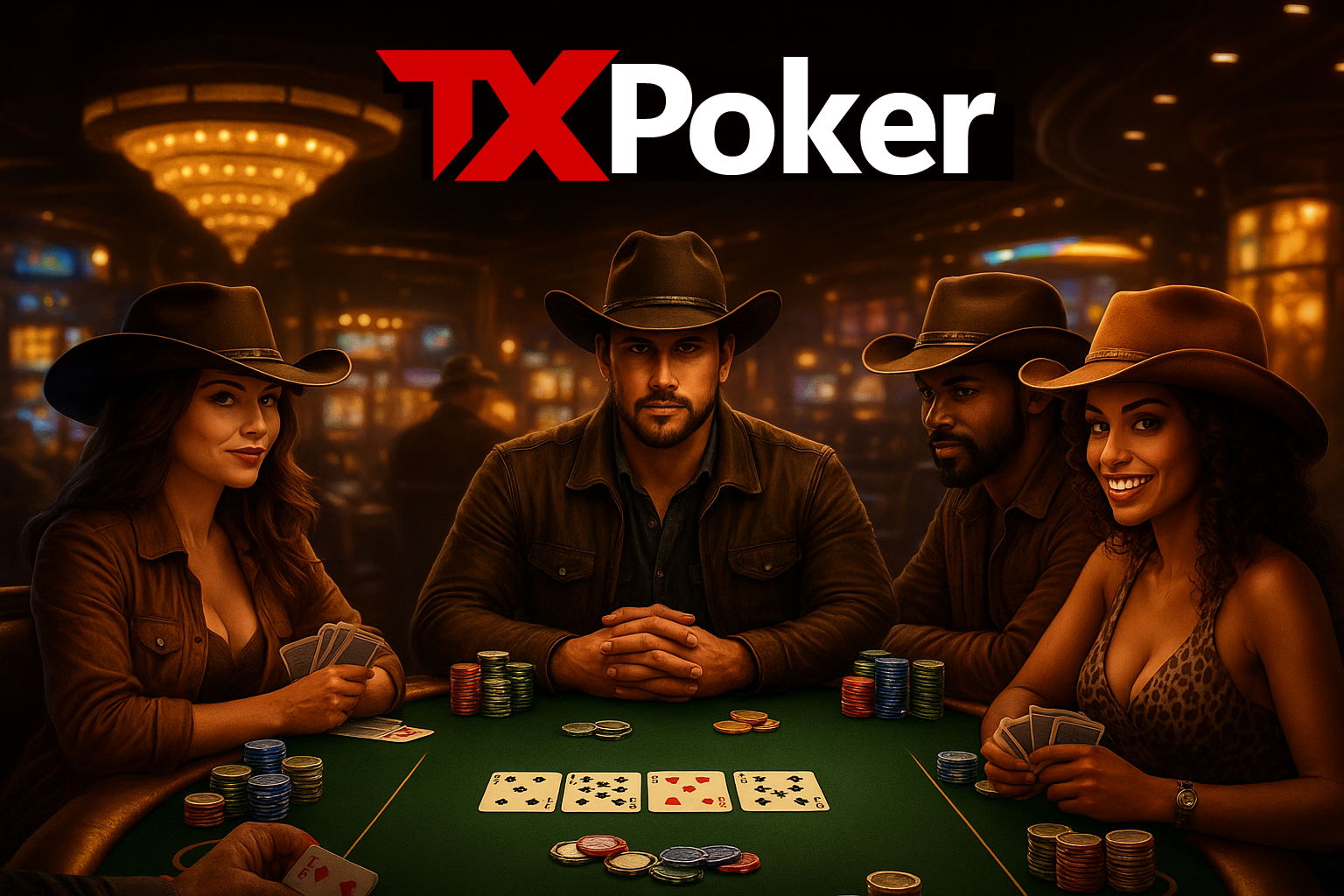 Players at the TX Poker table